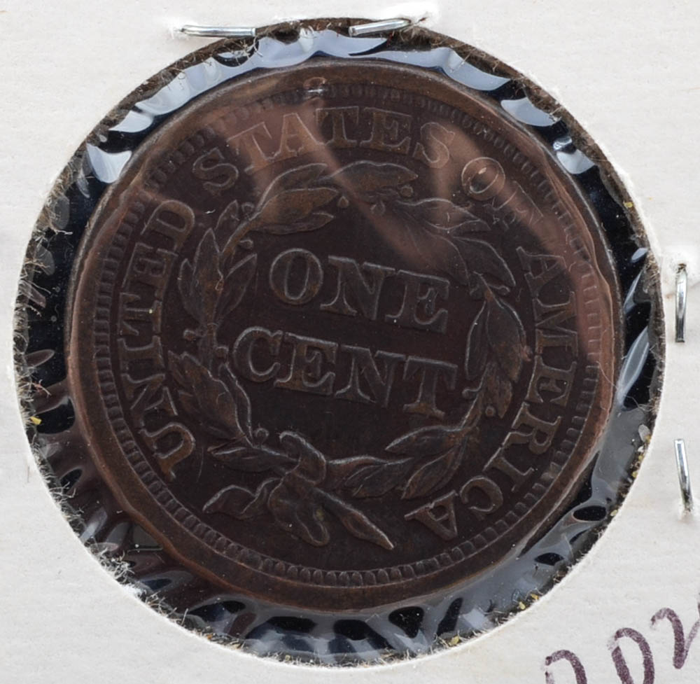 1853 Braided Hair Large Cent