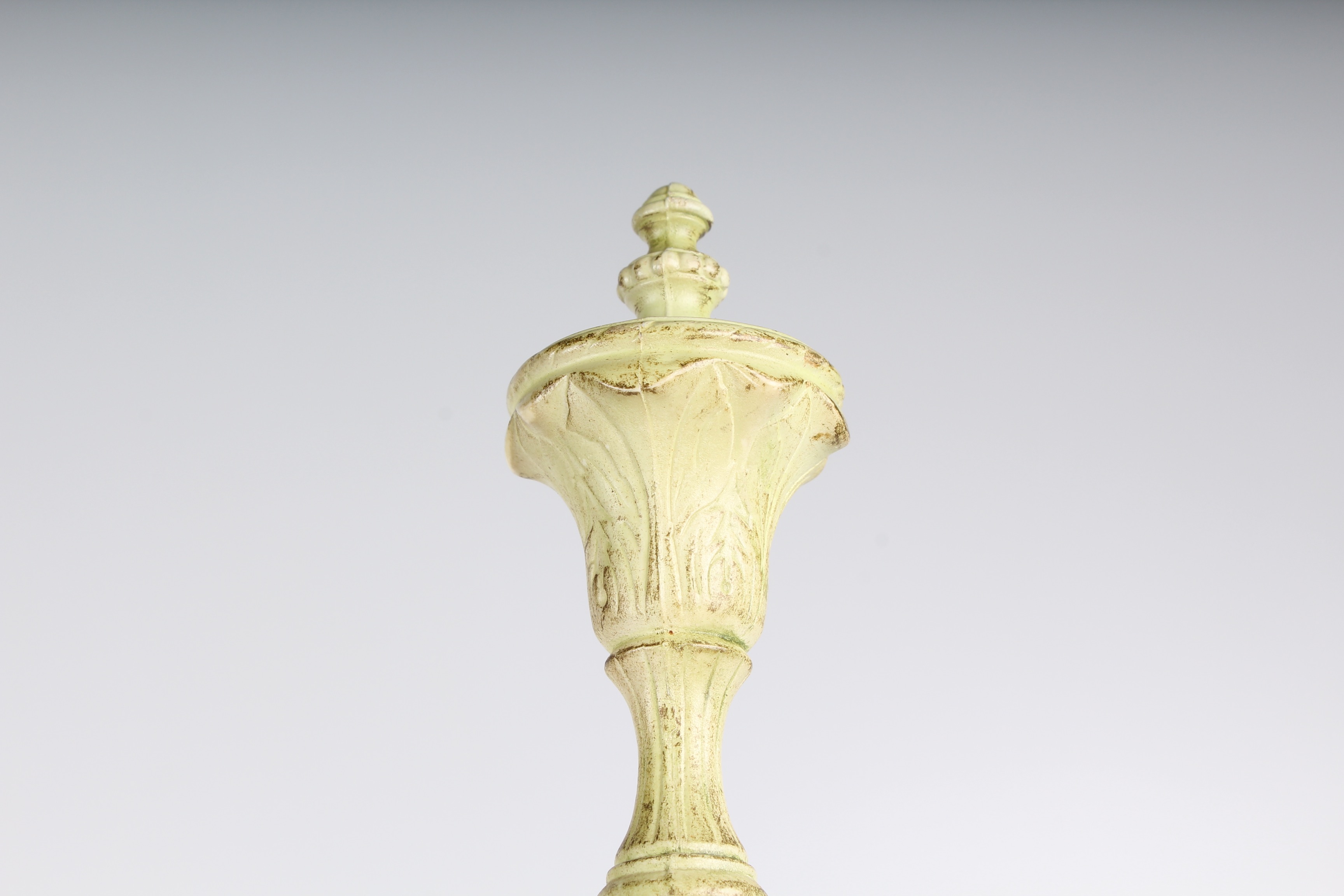 Pair of Vintage French Figural Metal Lamps