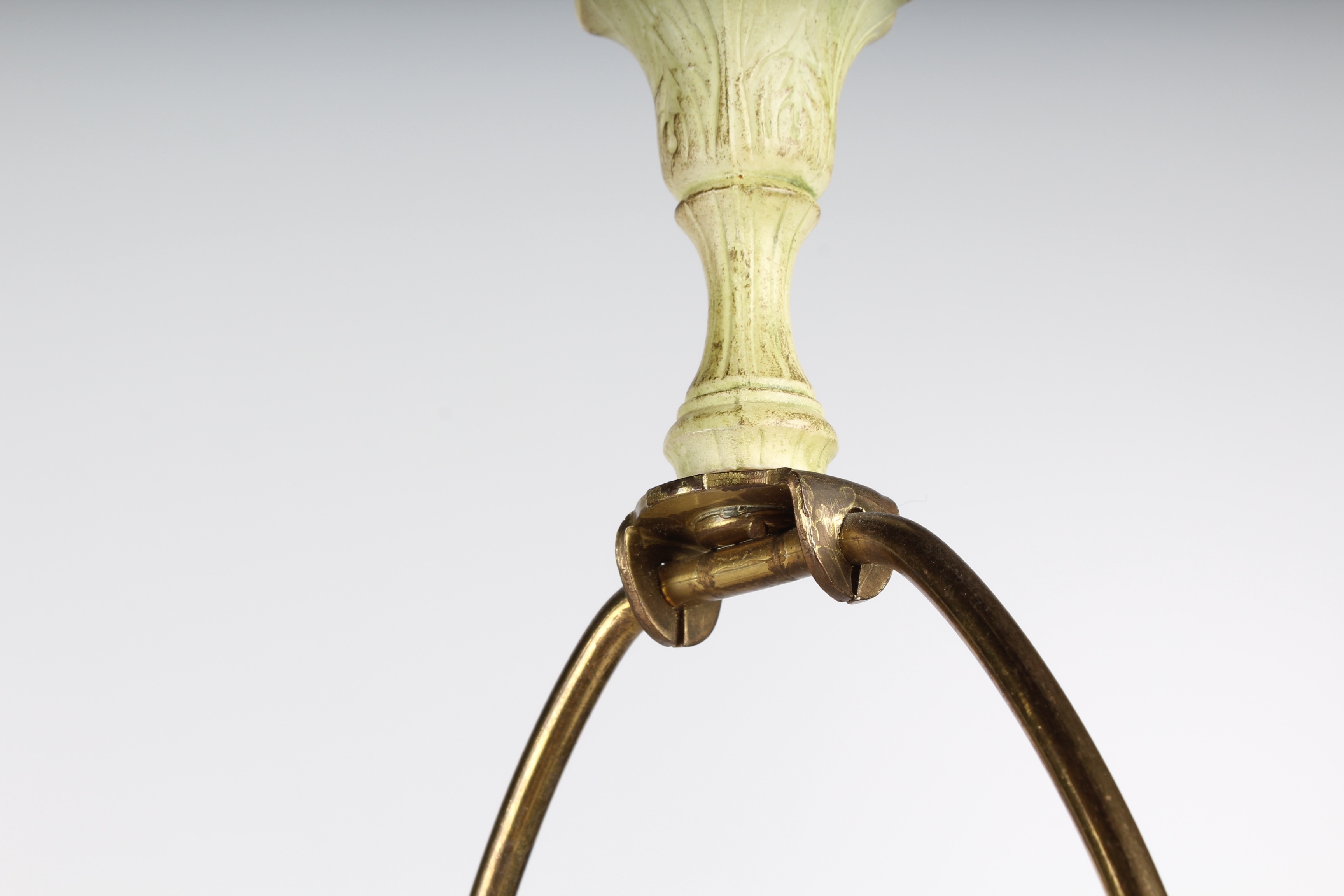 Pair of Vintage French Figural Metal Lamps