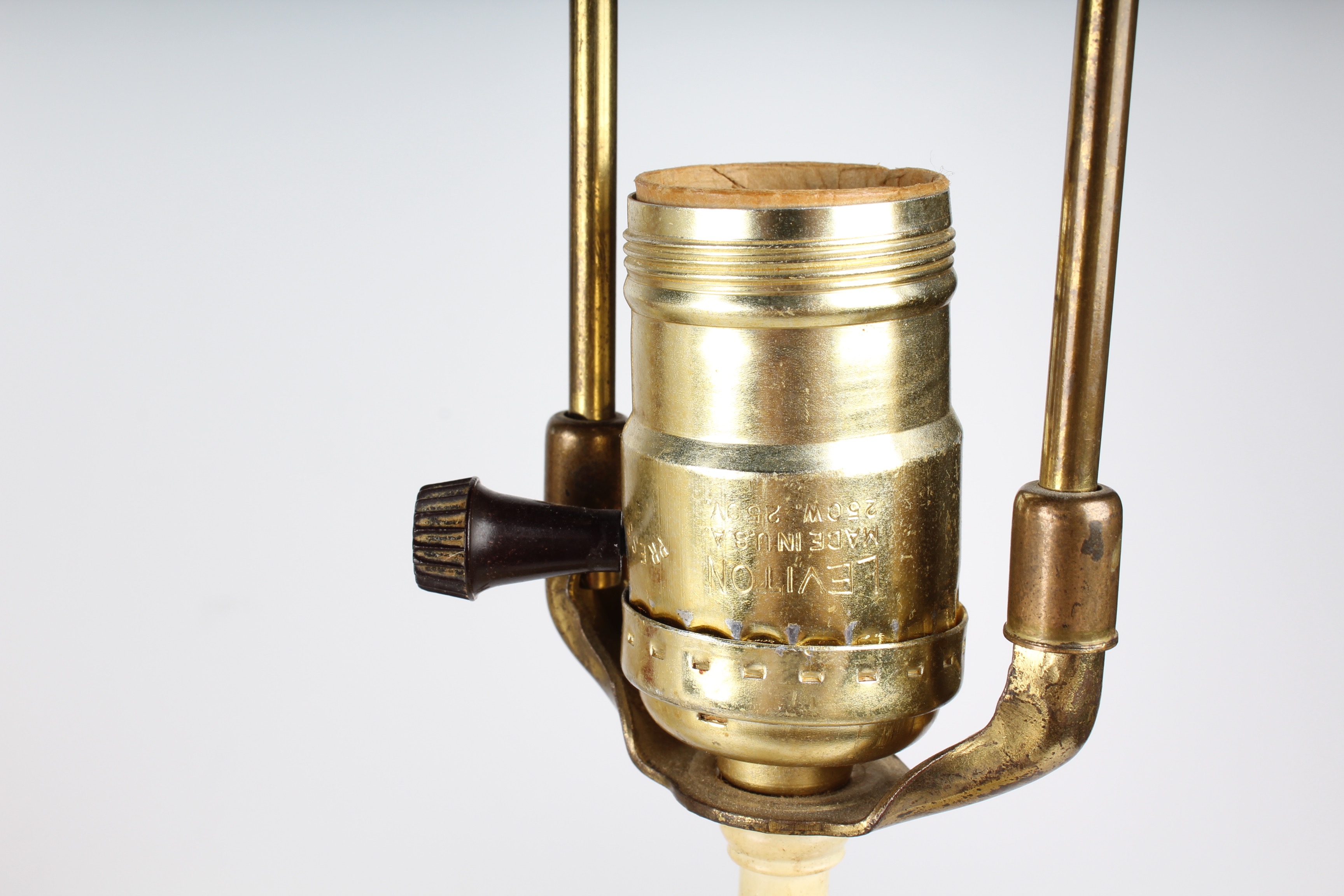 Pair of Vintage French Figural Metal Lamps