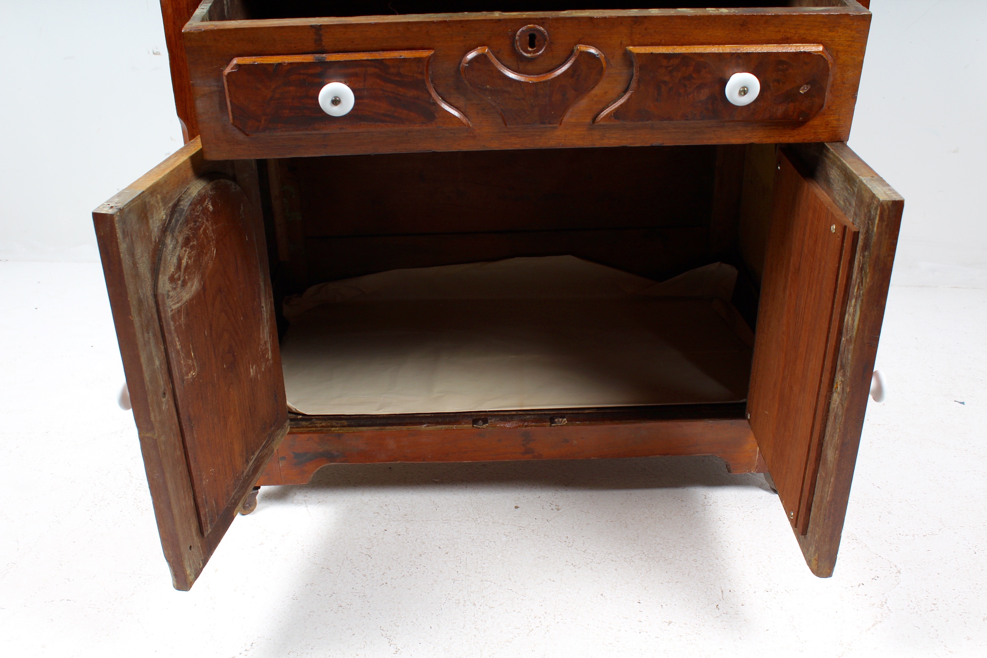 Antique Victorian Oak  Wash Stand