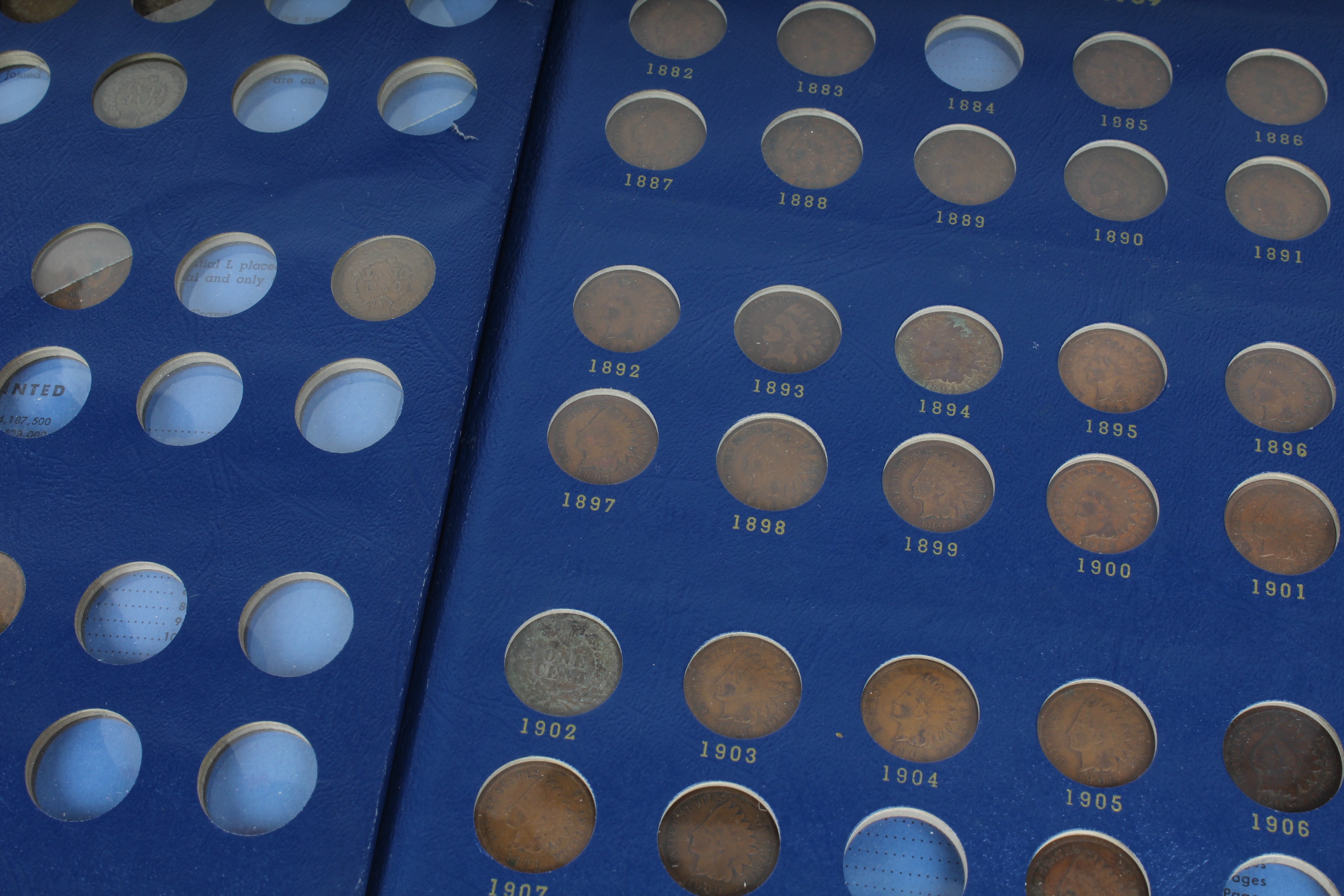 Collection of Indian Head and Lincoln Head Cents