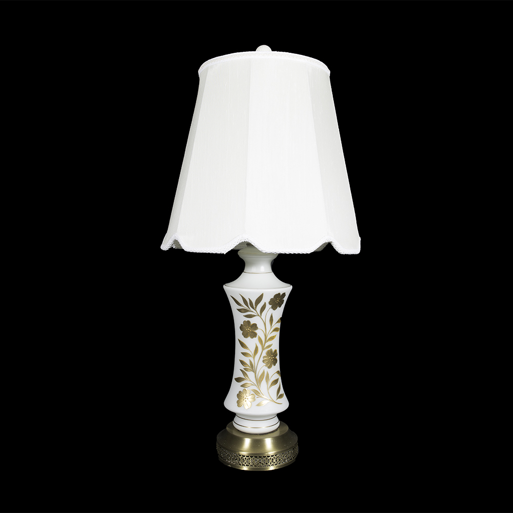 Vintage Frosted Glass Lamp