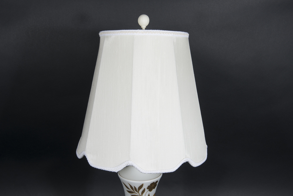 Vintage Frosted Glass Lamp