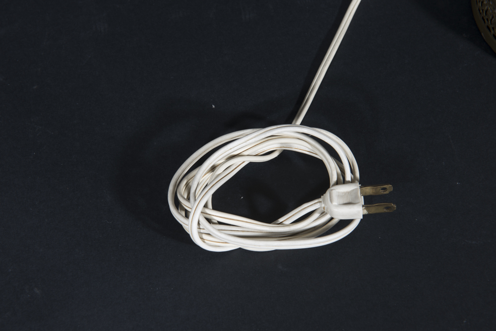 Vintage Frosted Glass Lamp