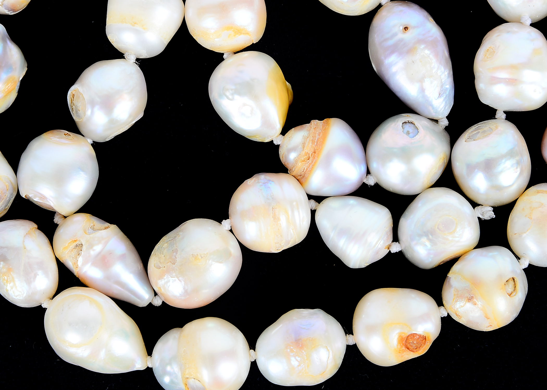 Pair of White Cultured Pearl Necklaces