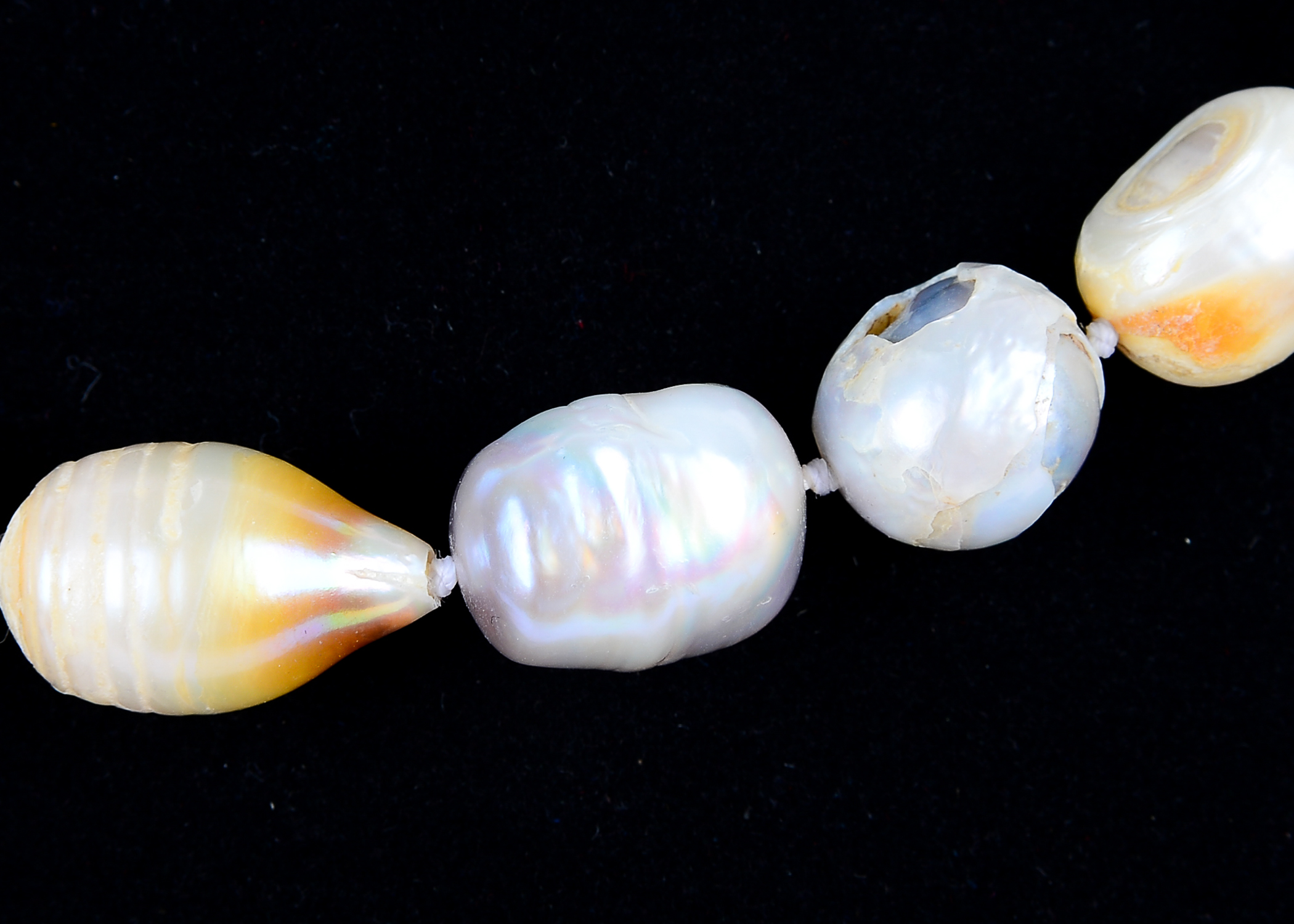 Pair of White Cultured Pearl Necklaces