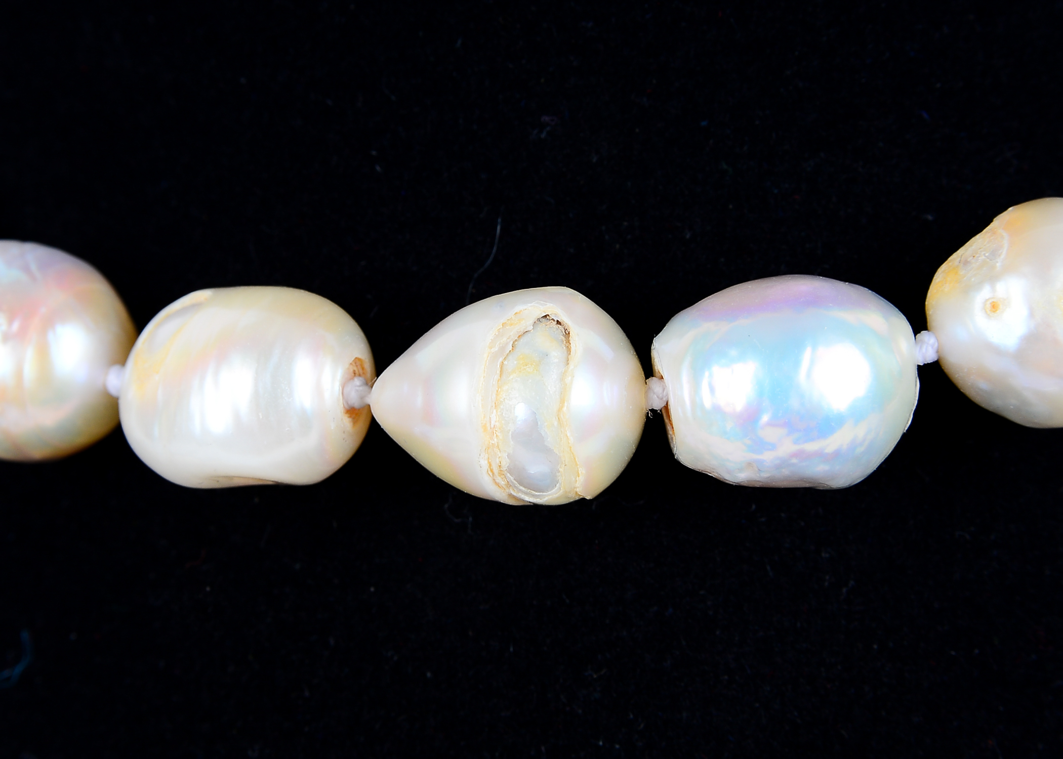 Pair of White Cultured Pearl Necklaces