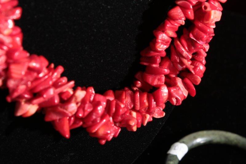 Coral and Amber Jewelry Grouping