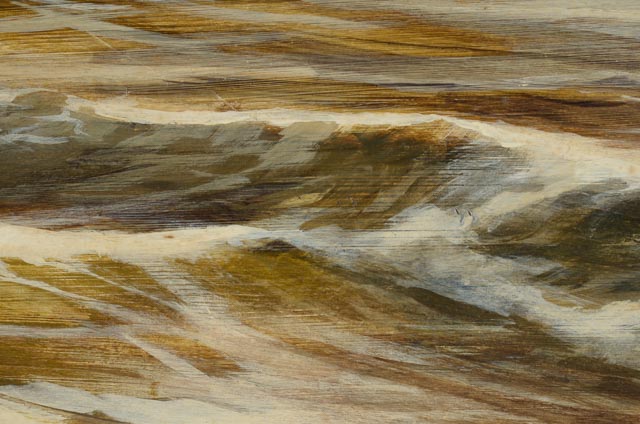 Tom Fentress Original Oil on Board "Oregon Inlet, N.C."