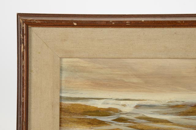 Tom Fentress Original Oil on Board "Oregon Inlet, N.C."