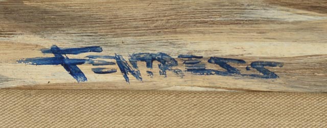 Tom Fentress Original Oil on Board "Oregon Inlet, N.C."