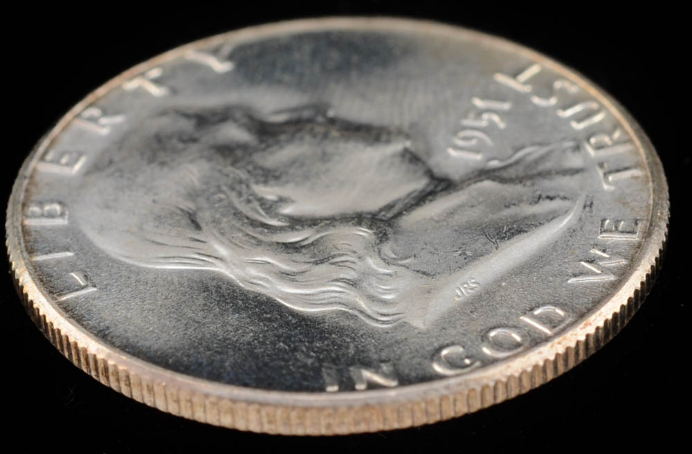 1951 Franklin Silver Half Dollar