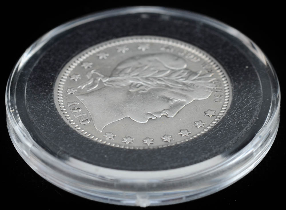 1910 Silver Barber Quarter