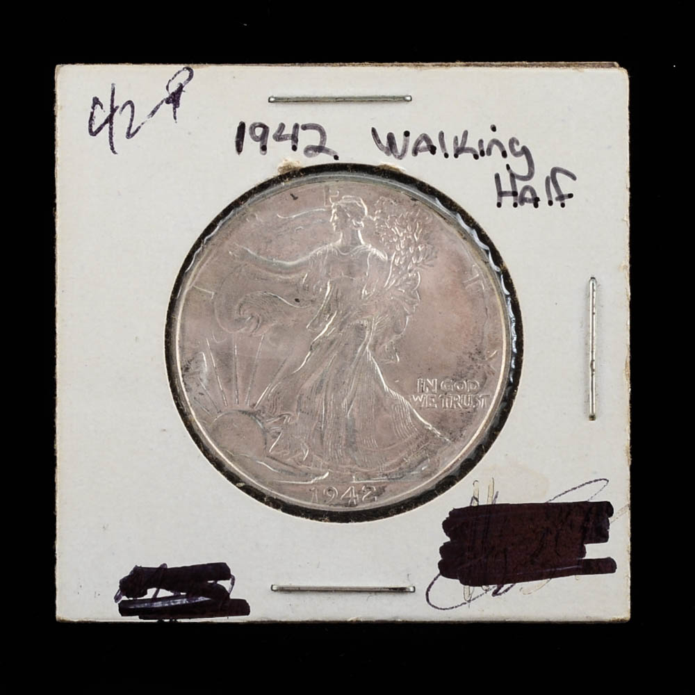 1942 Walking Liberty Silver Half Dollar