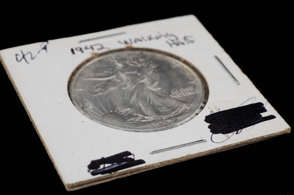 1942 Walking Liberty Silver Half Dollar