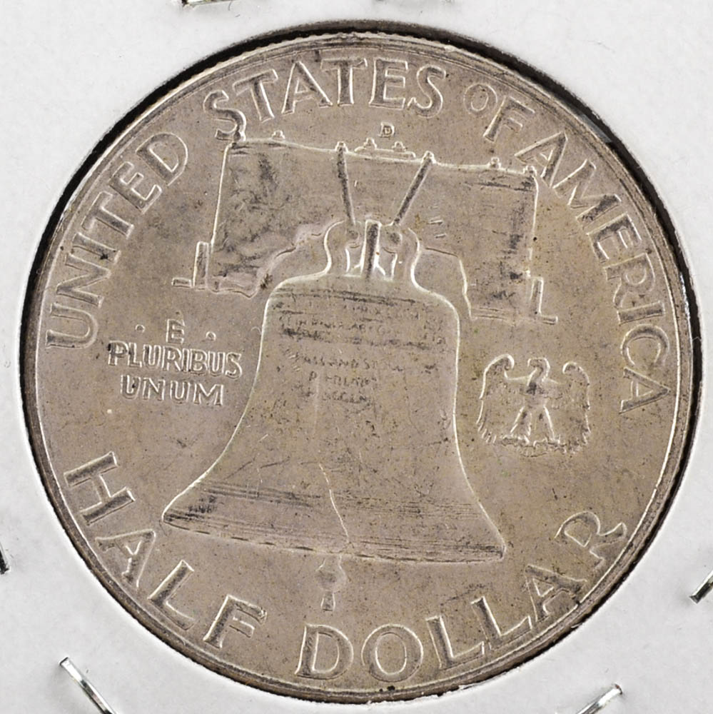 1949 D Franklin Silver Half Dollar