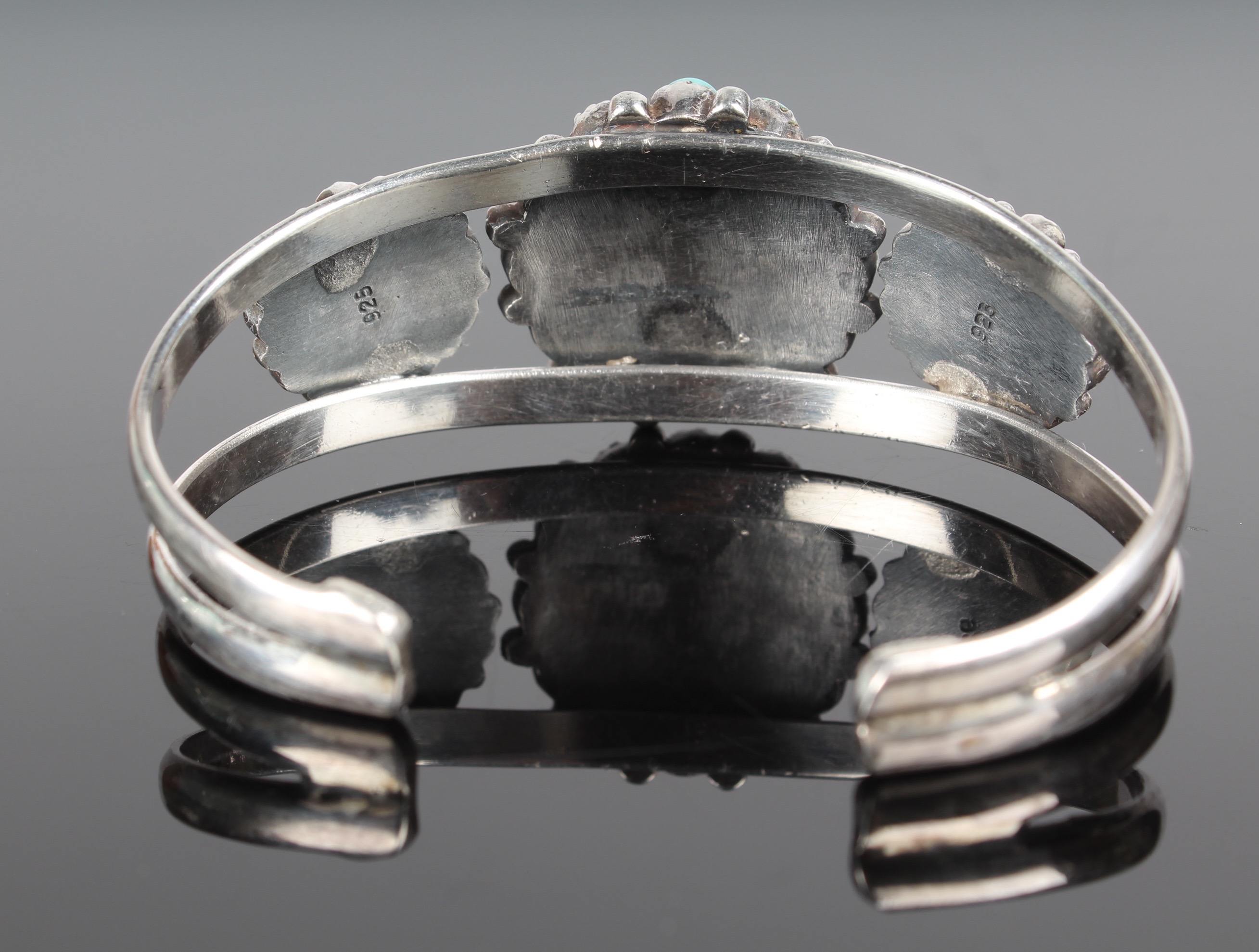 Zuni Sterling Silver and Turquoise Cuff