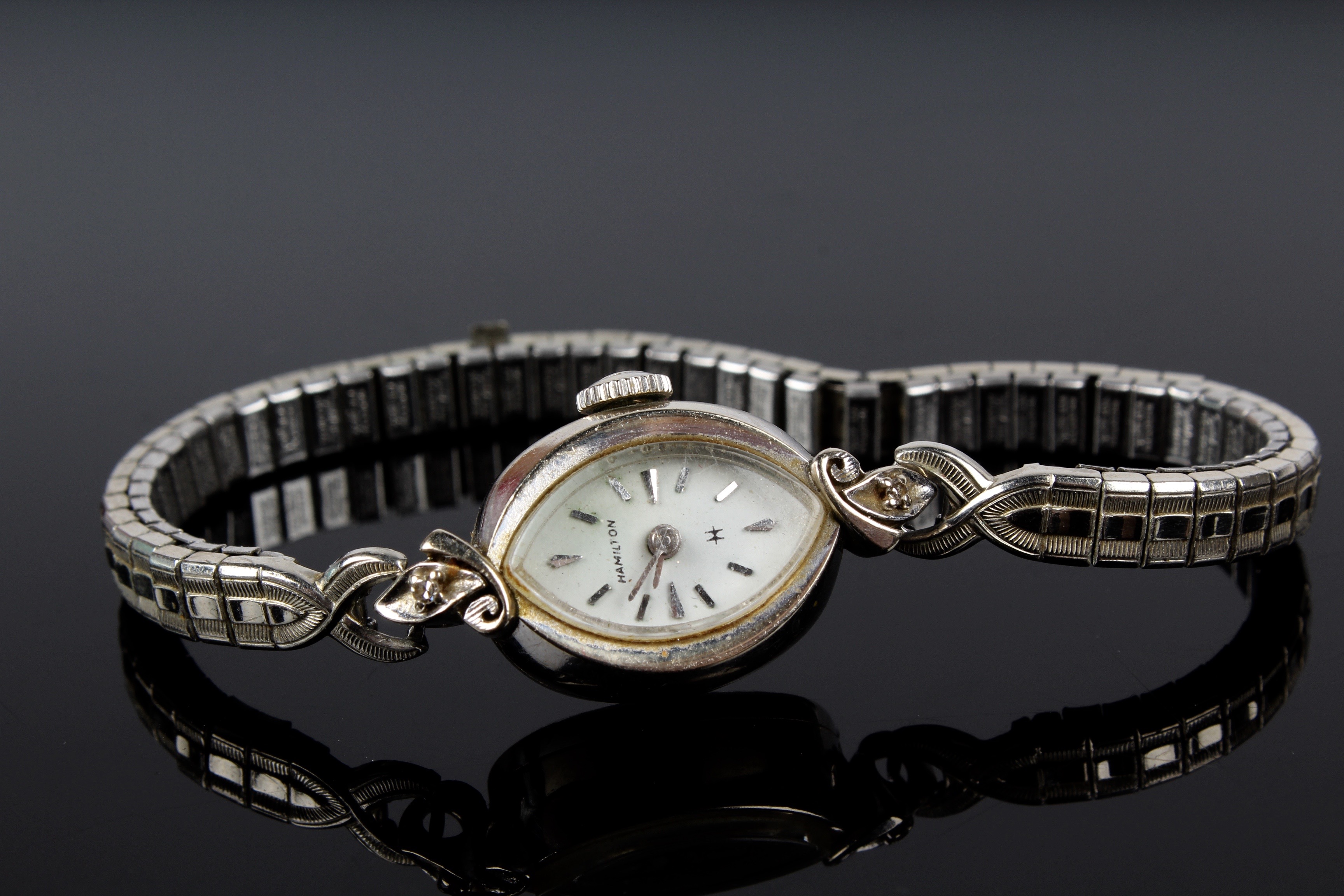 Hamilton 10K White Gold Ladies' Watch