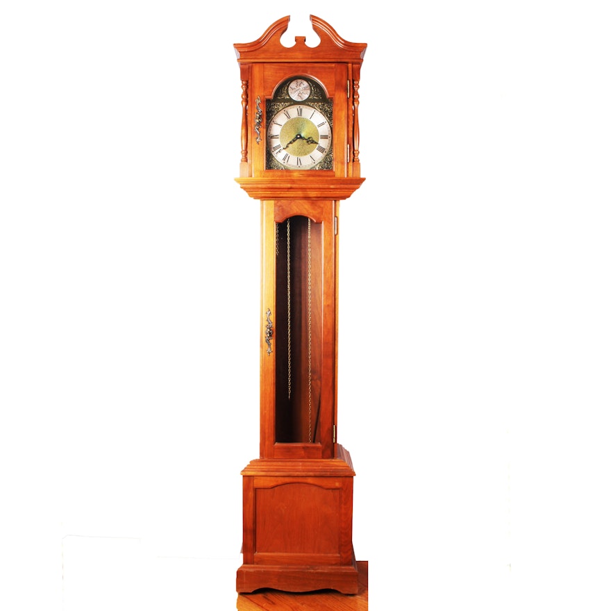 Vintage Emperor Clock Co. West German Project Grandfather Clock