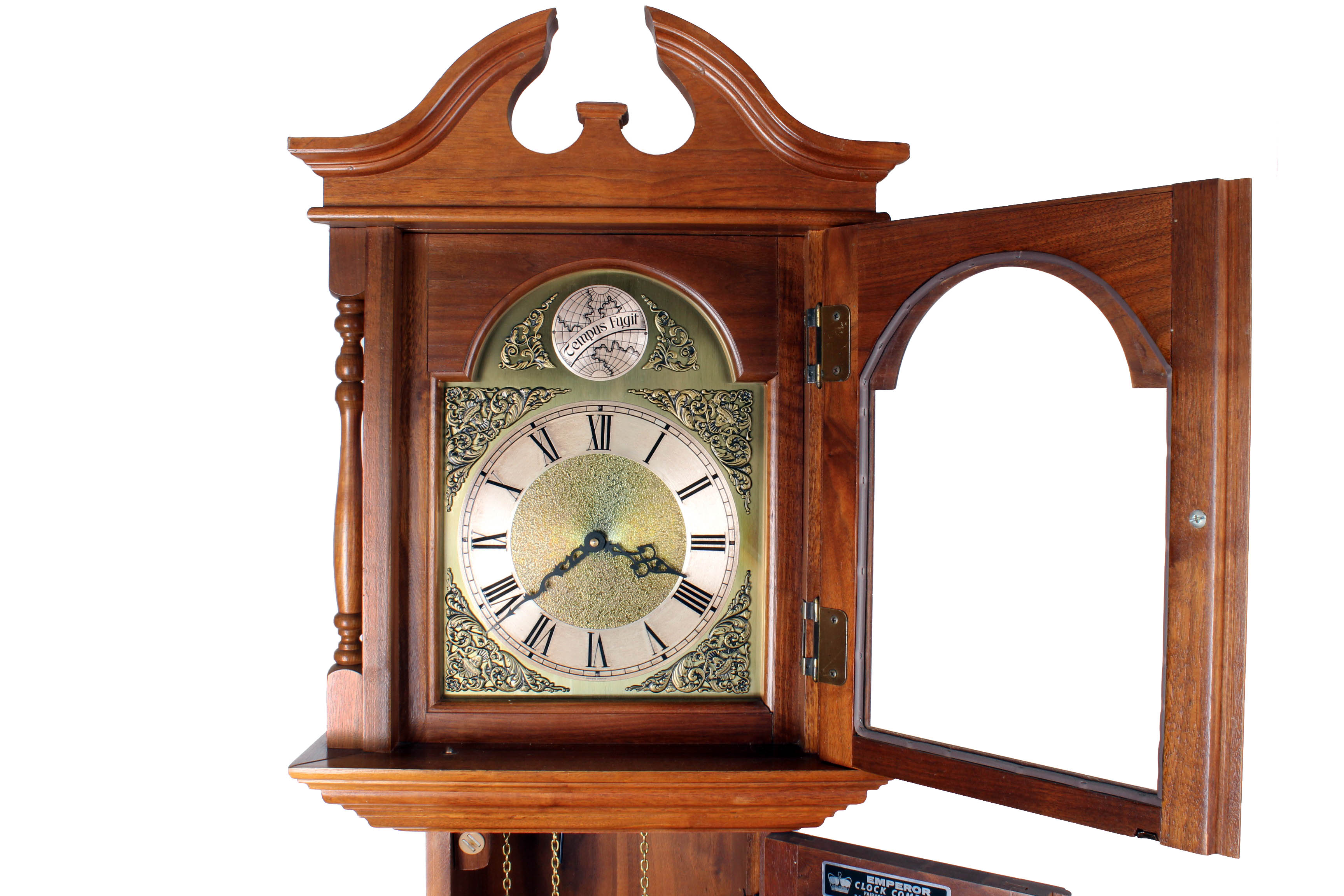 Vintage Emperor Clock Co. West German Project Grandfather Clock