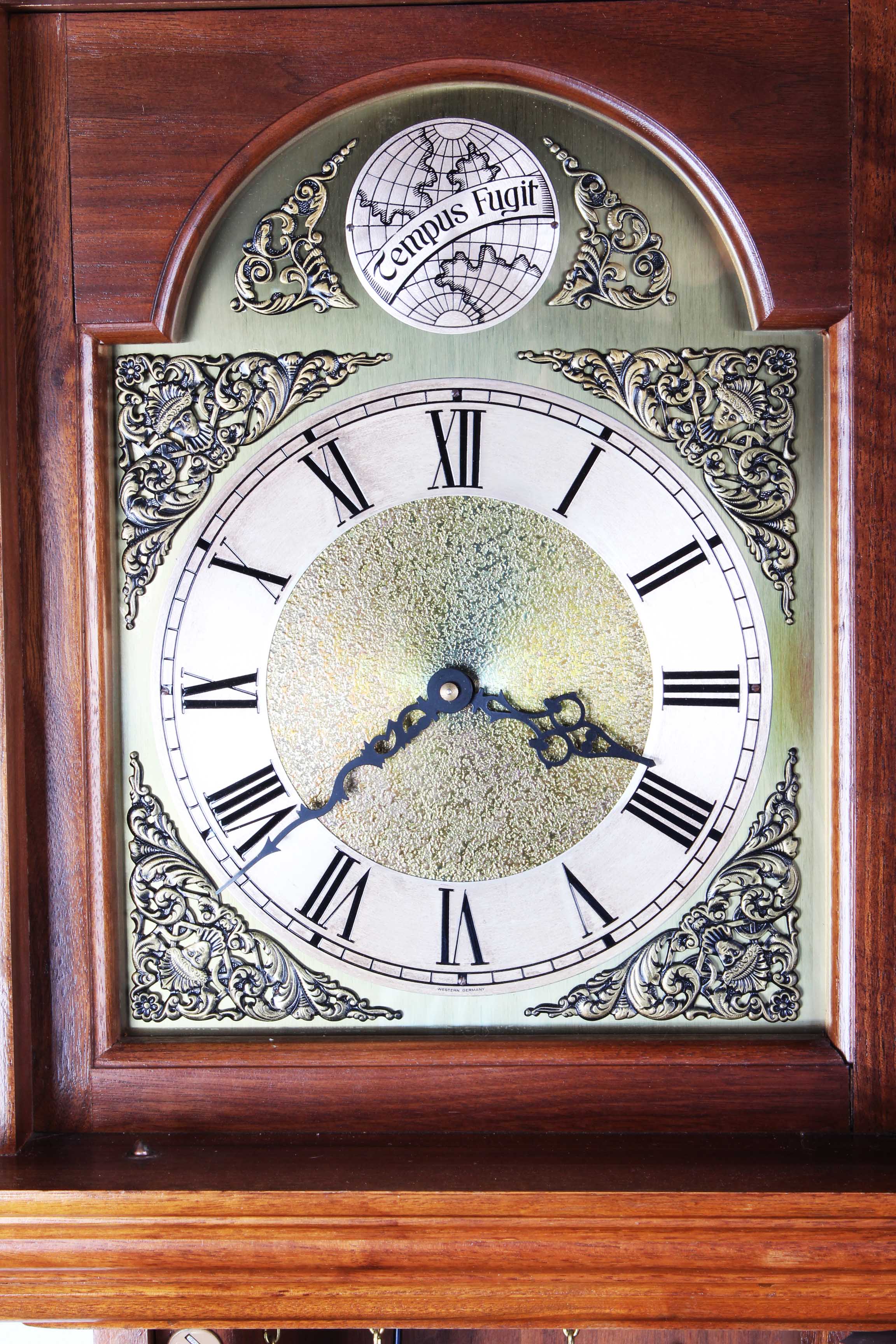 Vintage Emperor Clock Co. West German Project Grandfather Clock