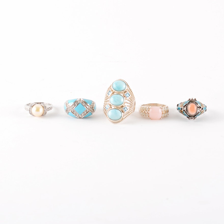 Colorful Sterling Silver Ring Collection