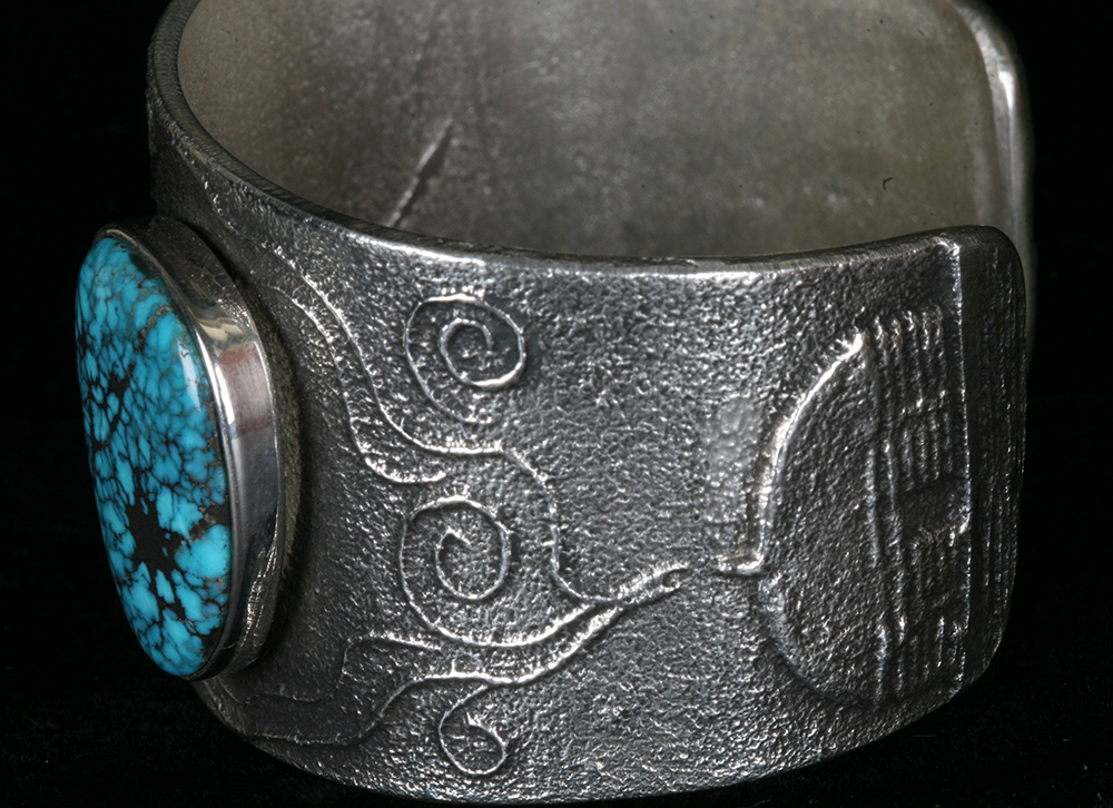 Sterling Silver Philander Begay Navajo Cuff Bracelet