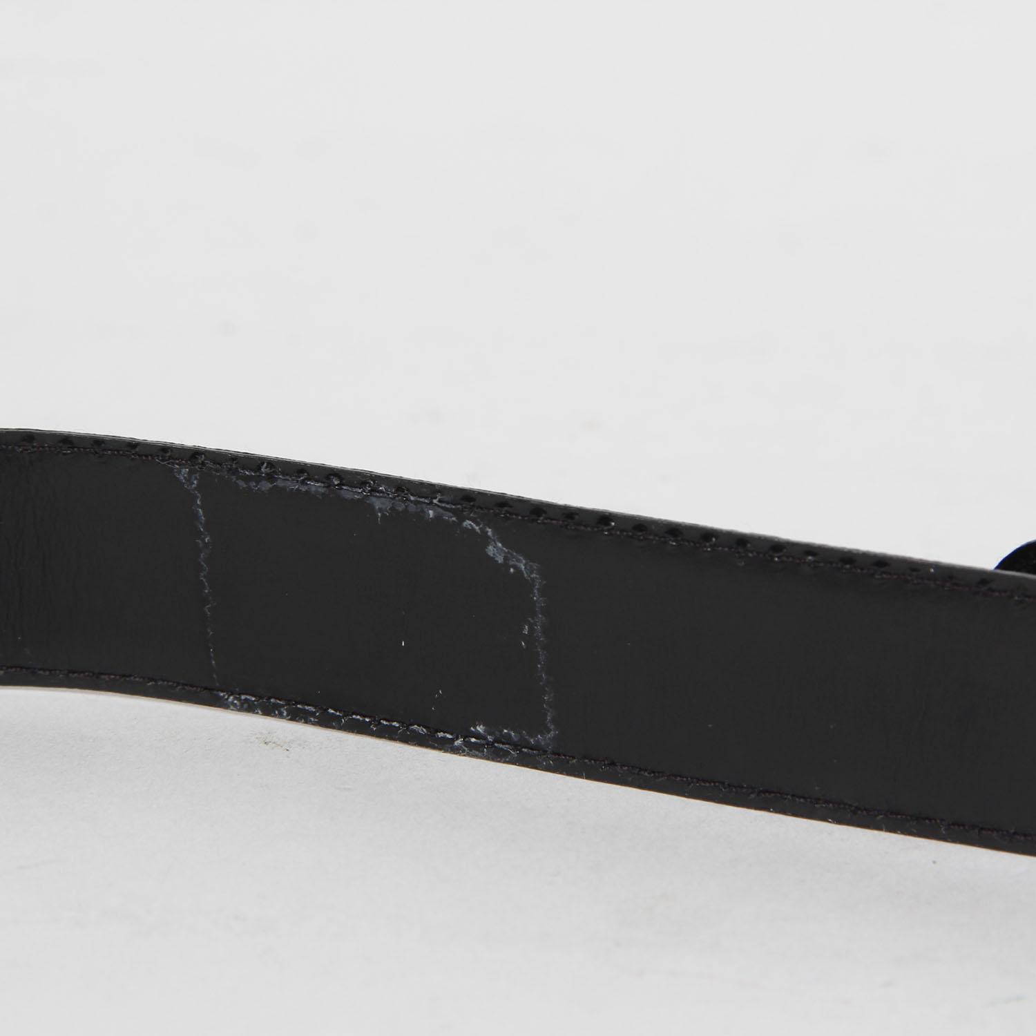 St John Leather Belt with Gold Emblem Buckle