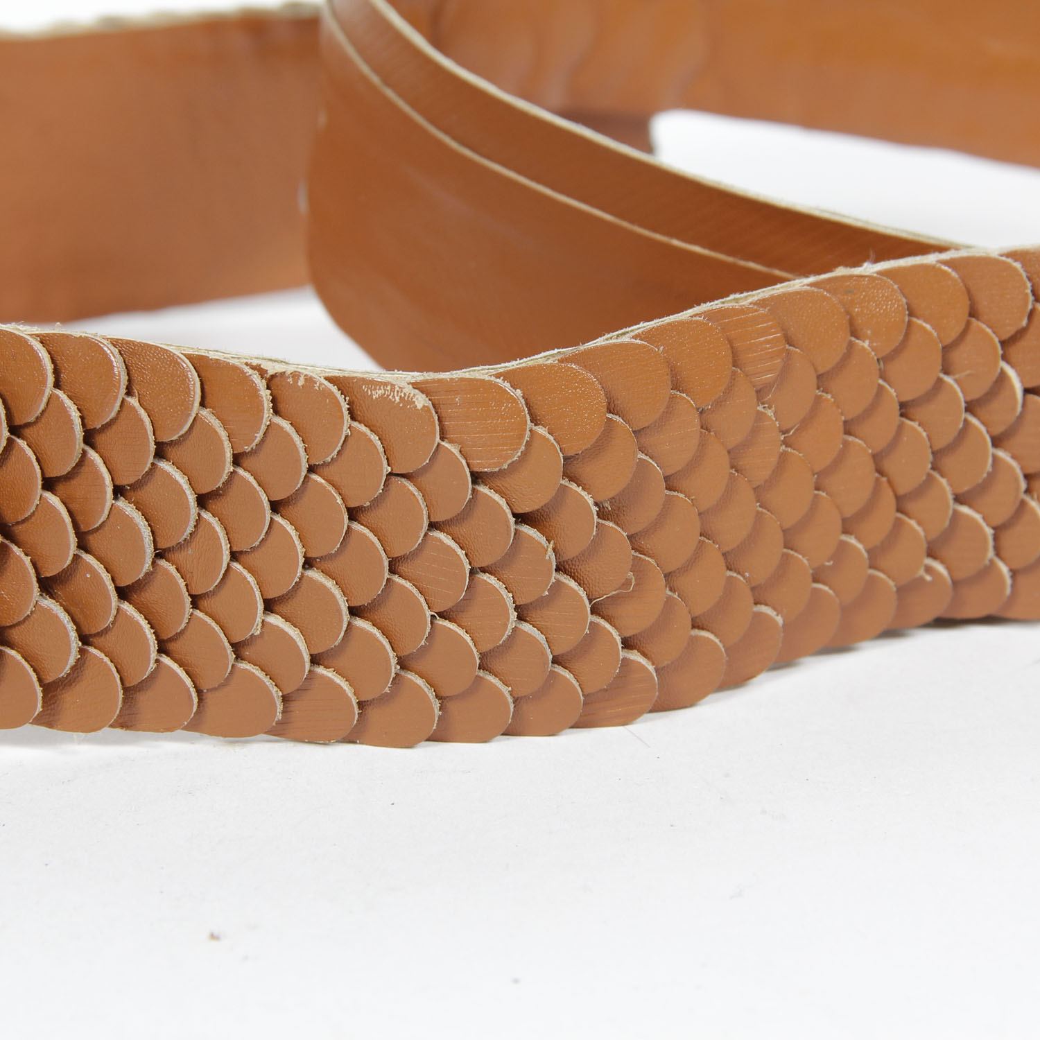 Vintage Handmade Leather Pheasant Belt