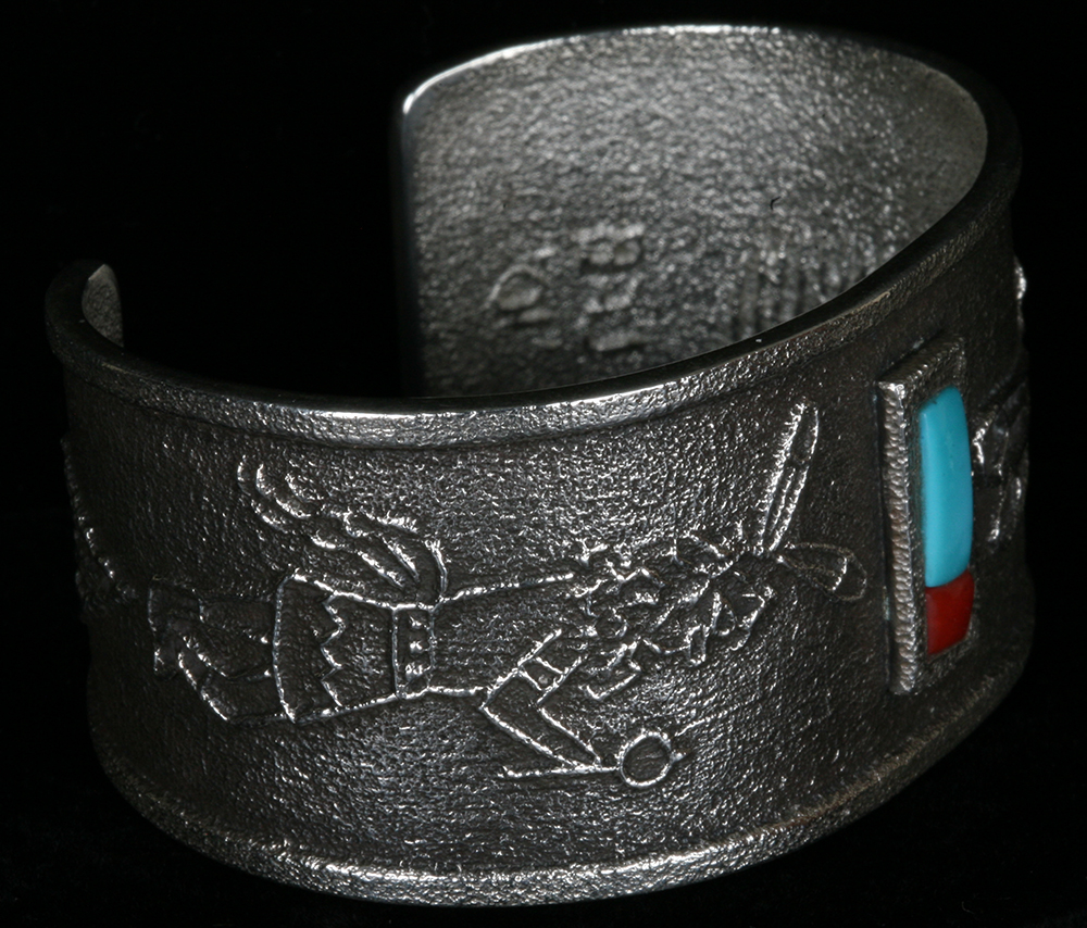 Sterling Silver Lee Begay Navajo Cuff Bracelet