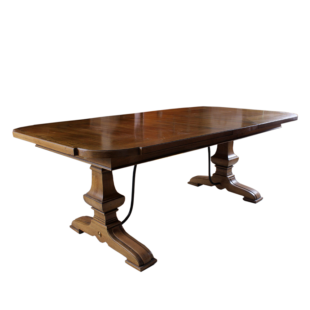 Thomasville French Provincial Dining Room Table with Almond Finish