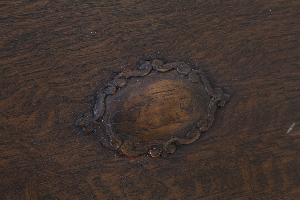 Vintage Embellished Walnut Serving Station