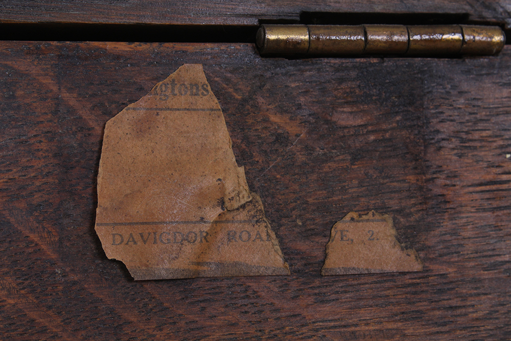 Vintage Embellished Walnut Serving Station
