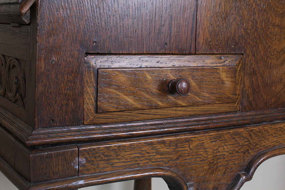 Vintage Embellished Walnut Serving Station