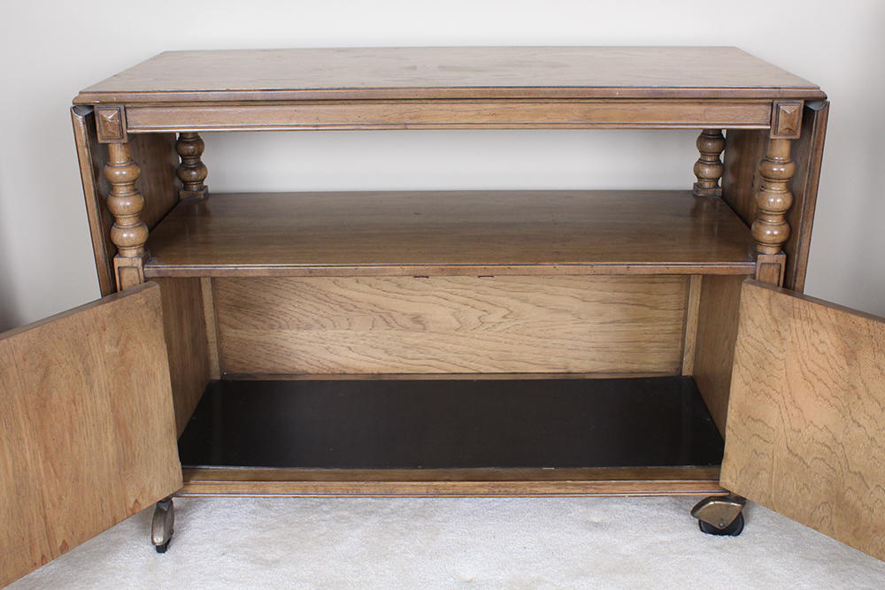 Thomasville Drop Leaf Server with Chestnut Finish