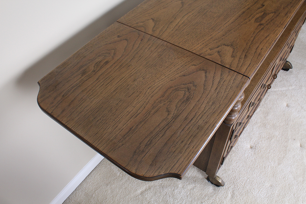 Thomasville Drop Leaf Server with Chestnut Finish