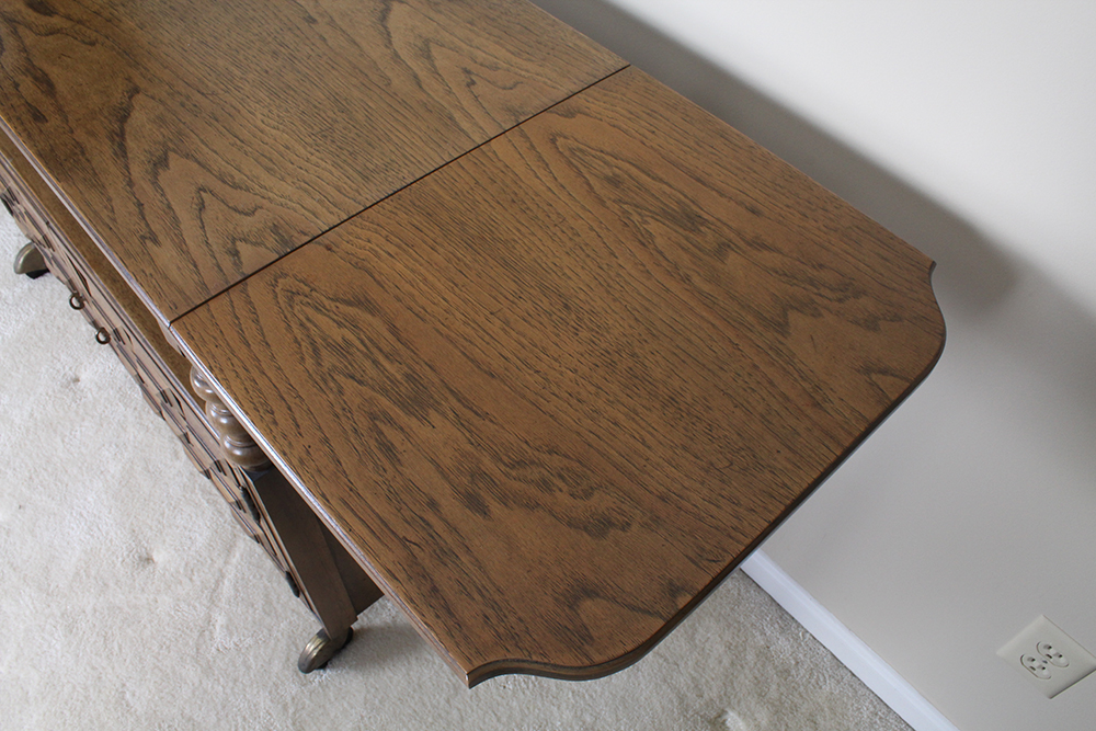 Thomasville Drop Leaf Server with Chestnut Finish