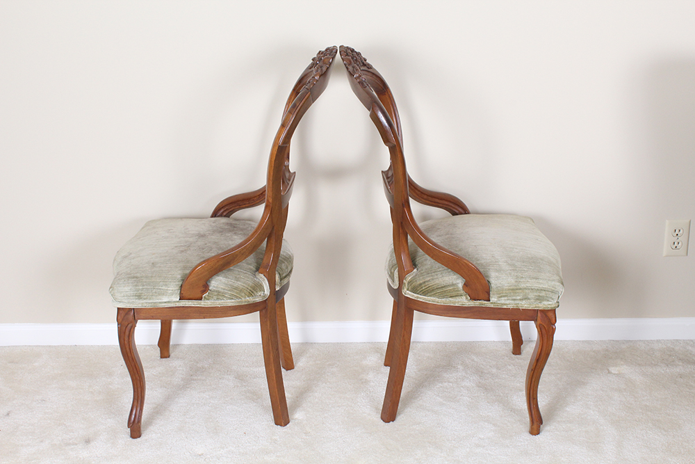 Victorian Walnut Parlor Chairs