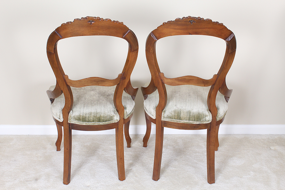 Victorian Walnut Parlor Chairs