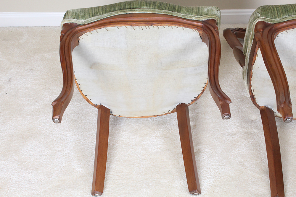 Victorian Walnut Parlor Chairs