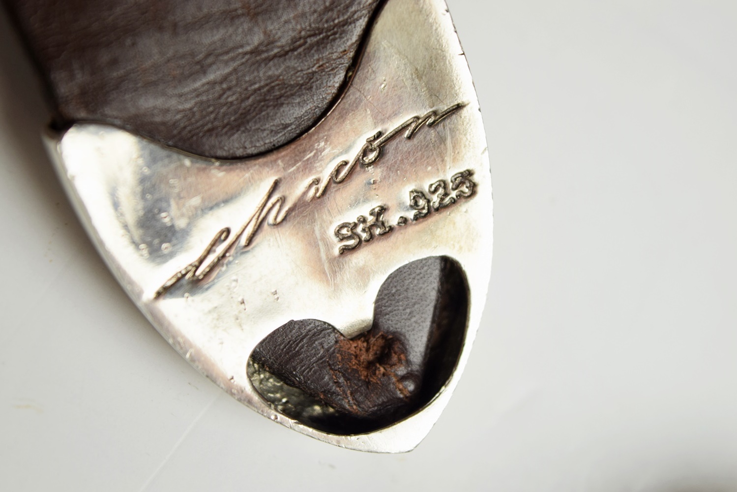 Mens Handmade Hornback American Alligator Belt with Sterling Chacon Buckle, Size 40