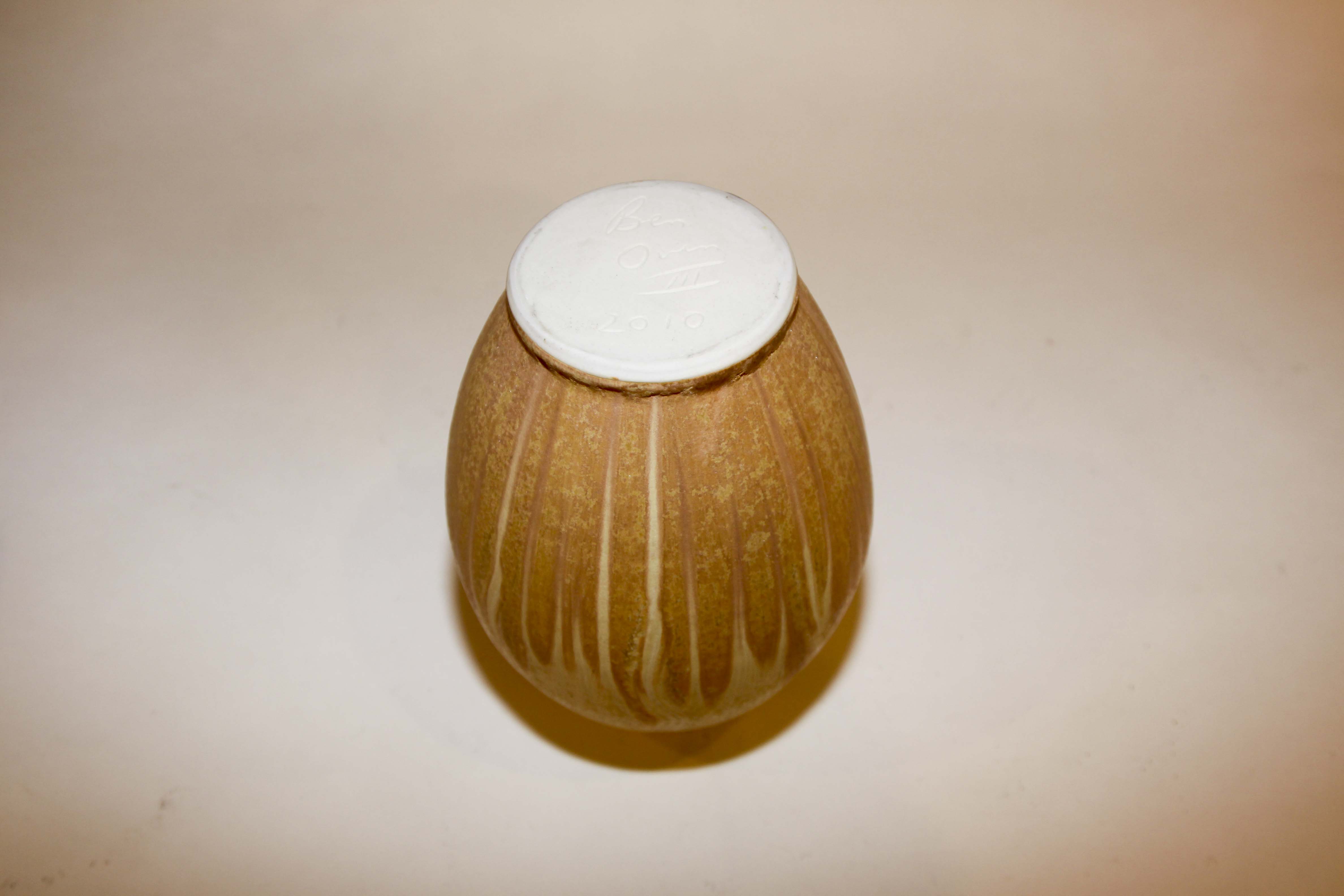 Signed Ben Owen Edo Vase and Art Pottery