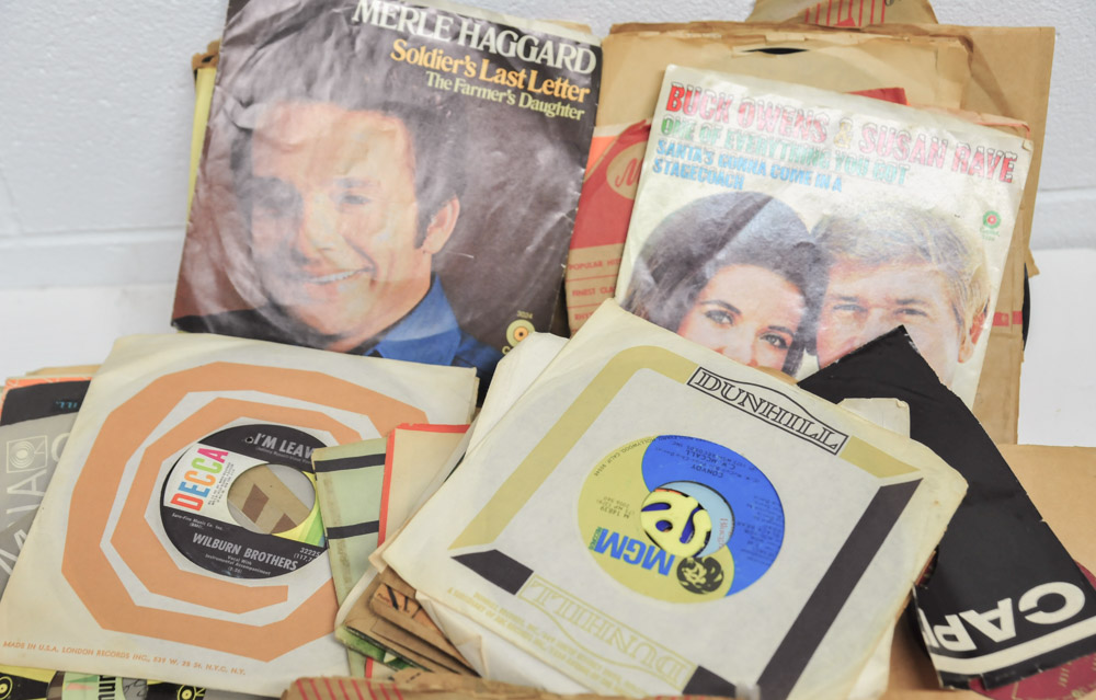 Vintage 45s and Other Records Grouping