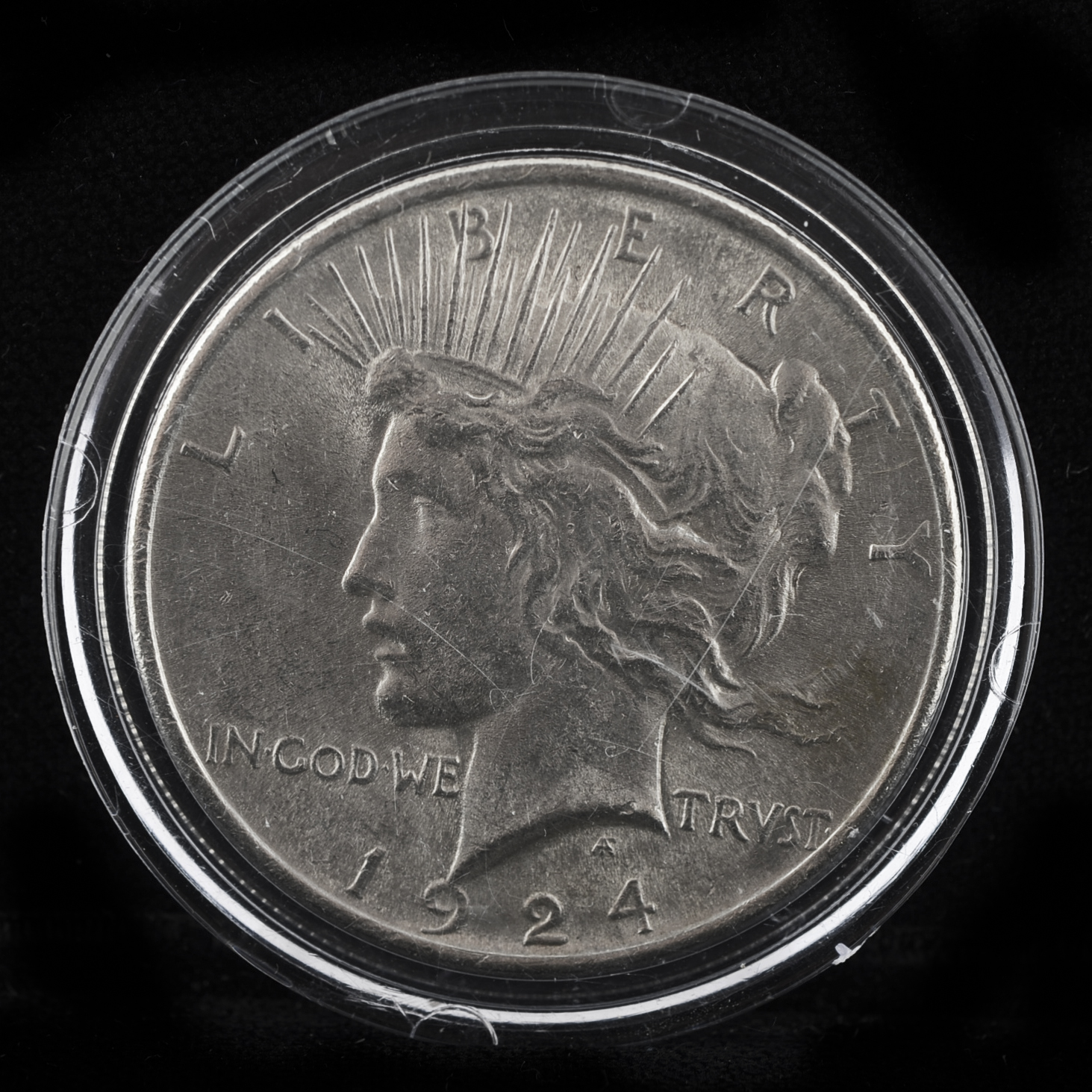 Group of Two Silver 1924 Peace Dollars