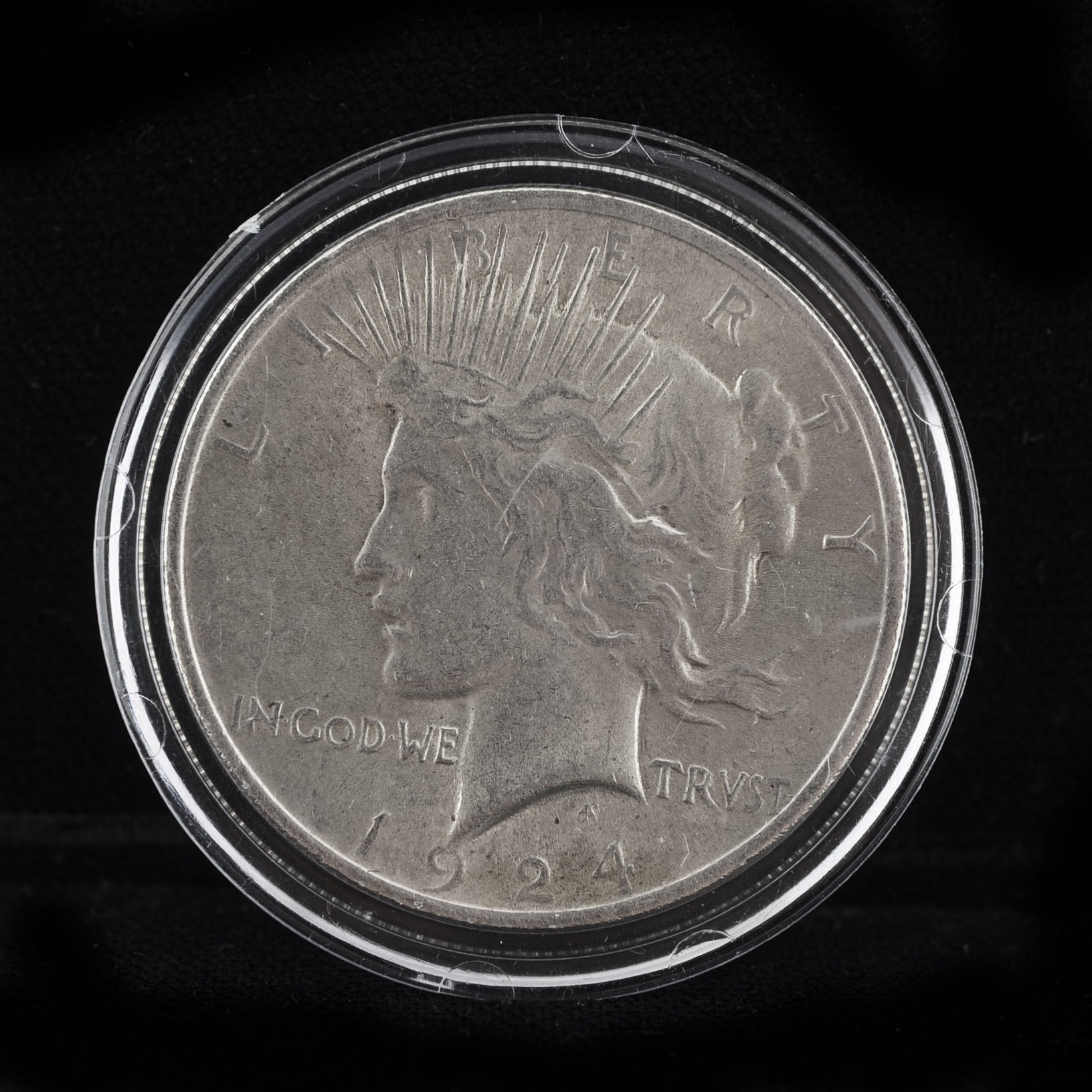 Group of Two Silver 1924 Peace Dollars