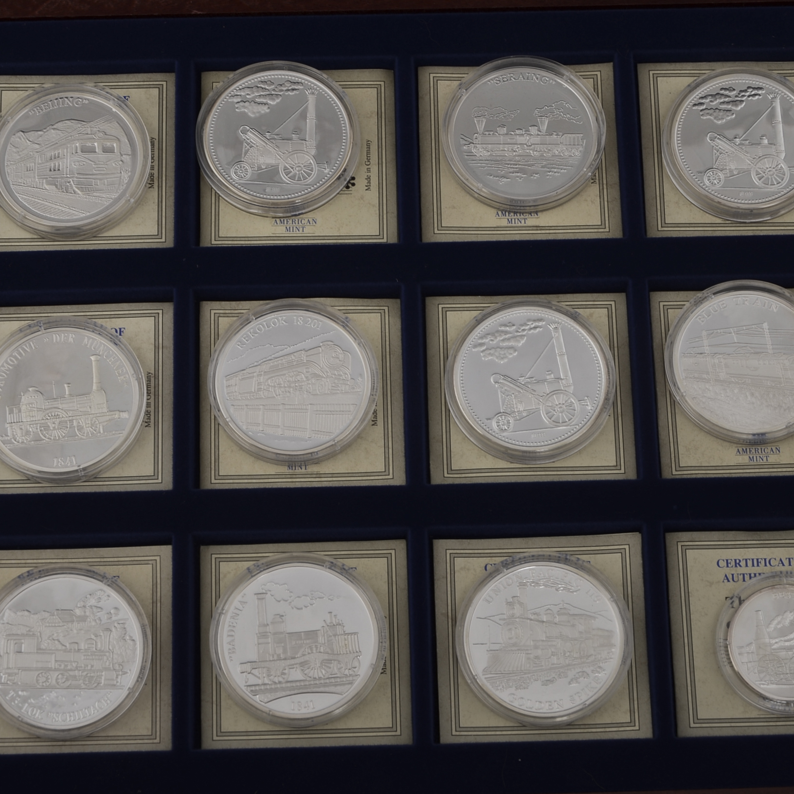 1998 History of the Railroads Silver Medal Collection