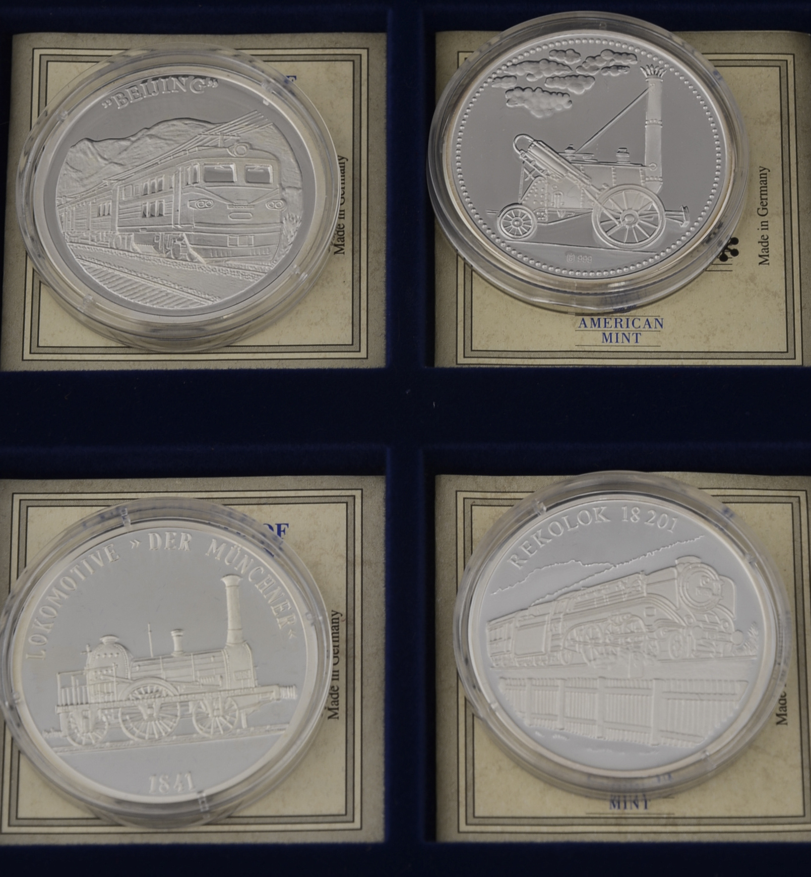 1998 History of the Railroads Silver Medal Collection