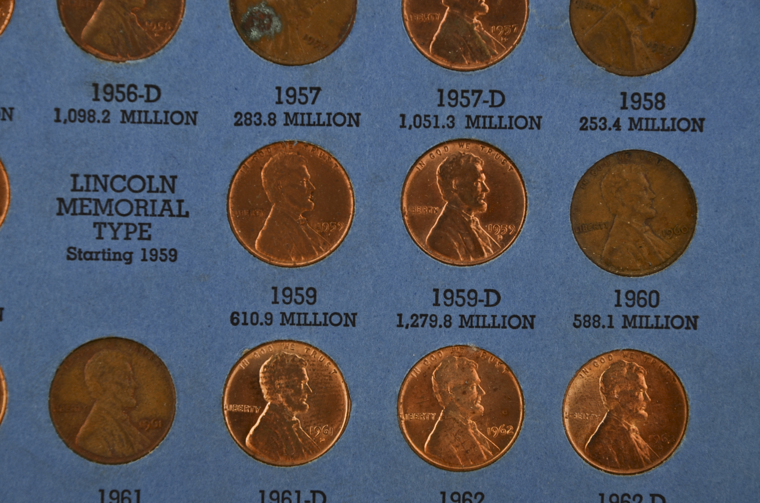 Lincoln Head Cent Collection starting 1941