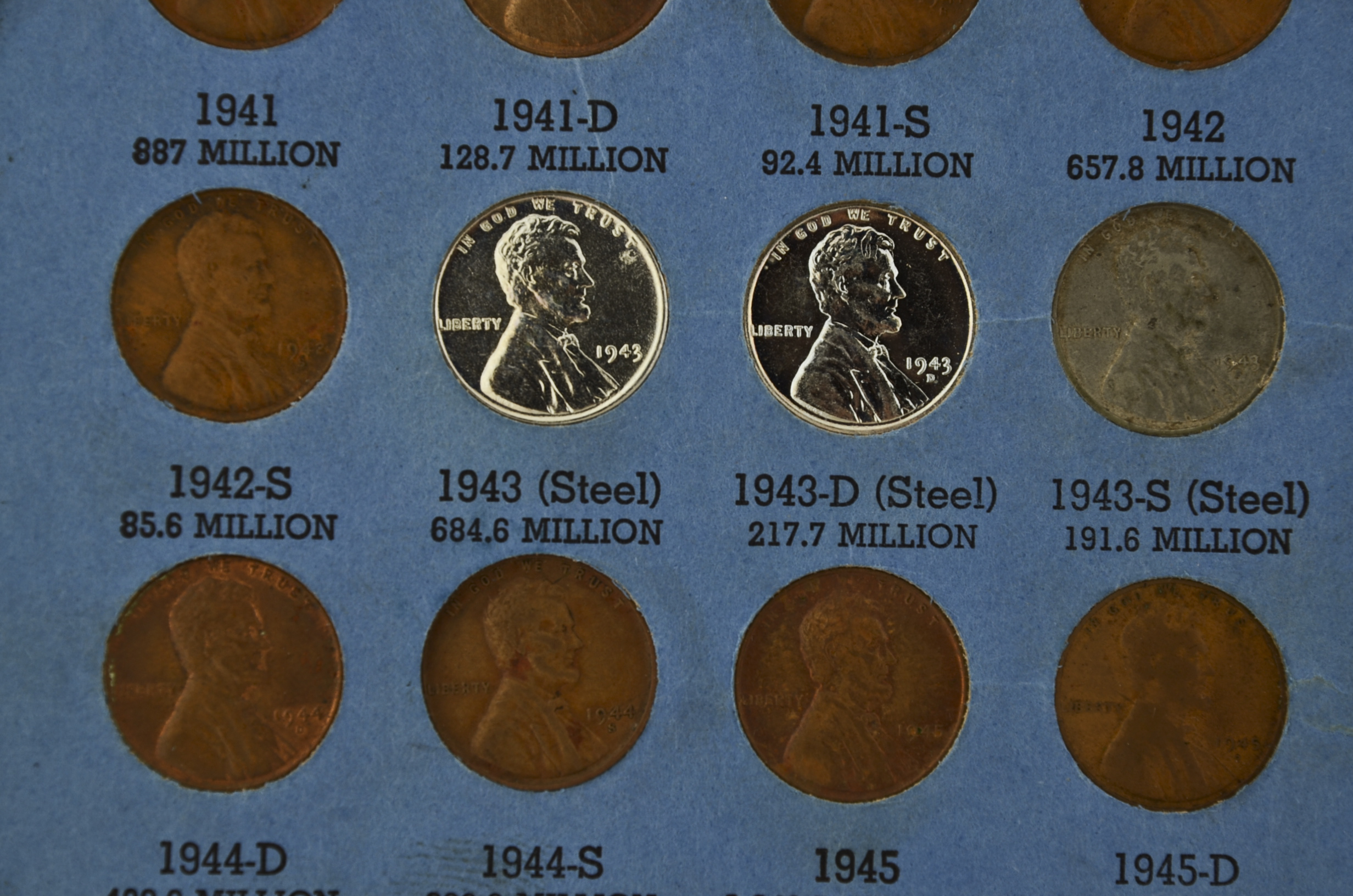 Lincoln Head Cent Collection starting 1941